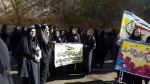 حضور اساتید ، همکاران و دانشجویان در راهپیمایی 13 آبان