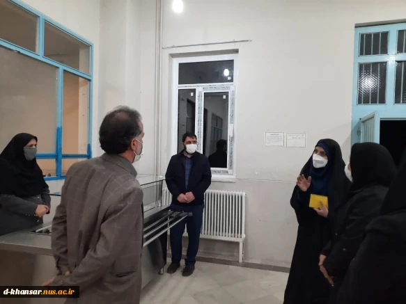بازدید مدیر کل امور دانشجویان دانشگاه فنی و حرفه ای از خوابگاه ، سلف سرویس آموزشکده فنی دختران خوانسار 2
