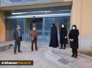 بازدید مدیر کل امور دانشجویان دانشگاه فنی و حرفه ای از خوابگاه ، سلف سرویس آموزشکده فنی دختران خوانسار 3