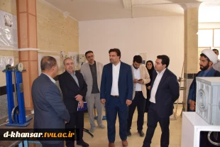 بازدید دکتر عرفان خسرویان رئیس دانشگاه فنی و حرفه ای کشور از بخشهای مختلف اداری و آموزشی مرکز گلپایگان 7