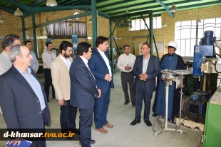 بازدید دکتر عرفان خسرویان رئیس دانشگاه فنی و حرفه ای کشور از بخشهای مختلف اداری و آموزشی مرکز گلپایگان 8