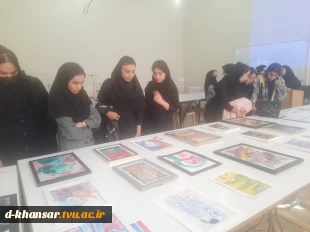برگزاری ژوژمان گروه گرافیک و بازدید دانش آموزان هنرستانی از کارگاه های گرافیک   7