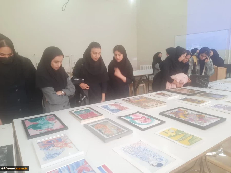 برگزاری ژوژمان گروه گرافیک و بازدید دانش آموزان هنرستانی از کارگاه های گرافیک   7