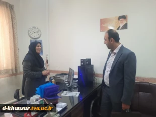 بازدید نماینده  نظارت و ارزیابی دانشگاه فنی و حرفه ای  استان اصفهان از آموزشکده فنی دختران خوانسار 3