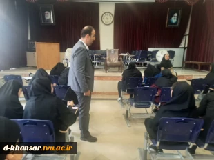 بازدید نماینده  نظارت و ارزیابی دانشگاه فنی و حرفه ای  استان اصفهان از آموزشکده فنی دختران خوانسار 4