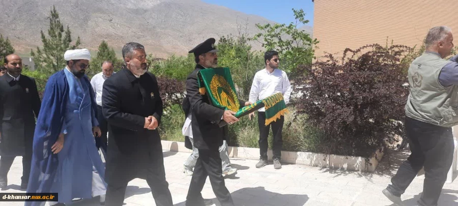 کاروان حامل پرچم  متبرک حرم امام رضا (ع) در آموزشکده ملی مهارت دختران خوانسار 2