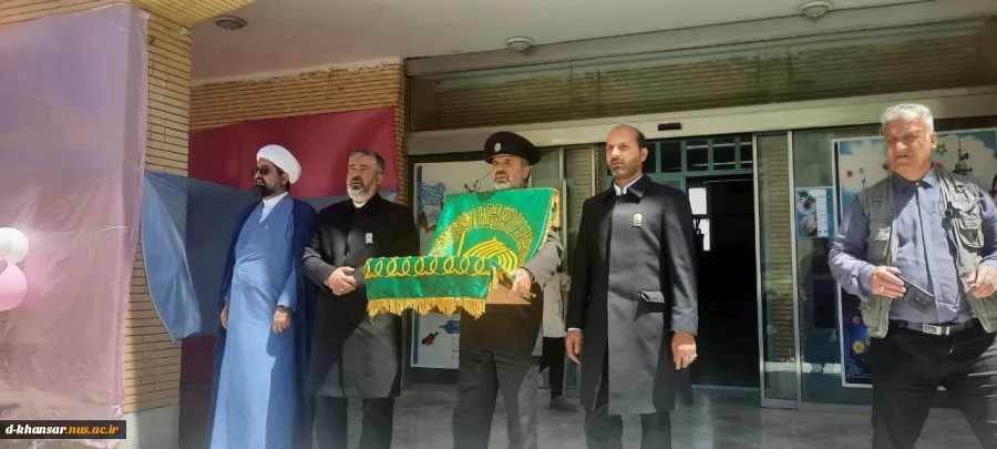 کاروان حامل پرچم  متبرک حرم امام رضا (ع) در آموزشکده ملی مهارت دختران خوانسار 3